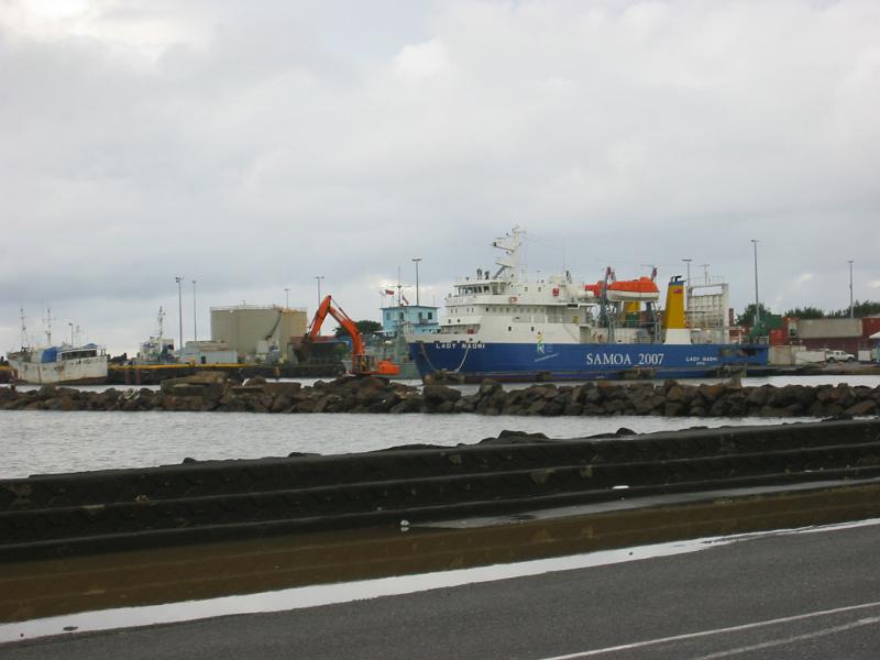 sam01 The ferry is the vital link between the two main islands of Western Samoa, as well as with the American Samoa.