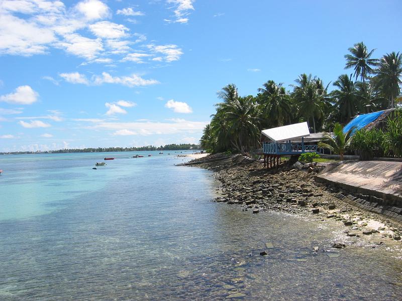 tuv23 The water is not very clear, at least close to the village (better at the edges of the atoll). Still, swimming is a pleasant activity.