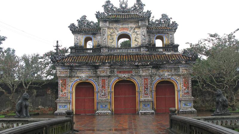 IMG_2062 One of the gates around the walls of the Hue Citadel.