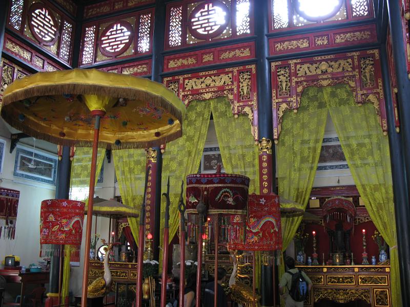 IMG_2167 The colorful interior of a pagoda in Saigon.